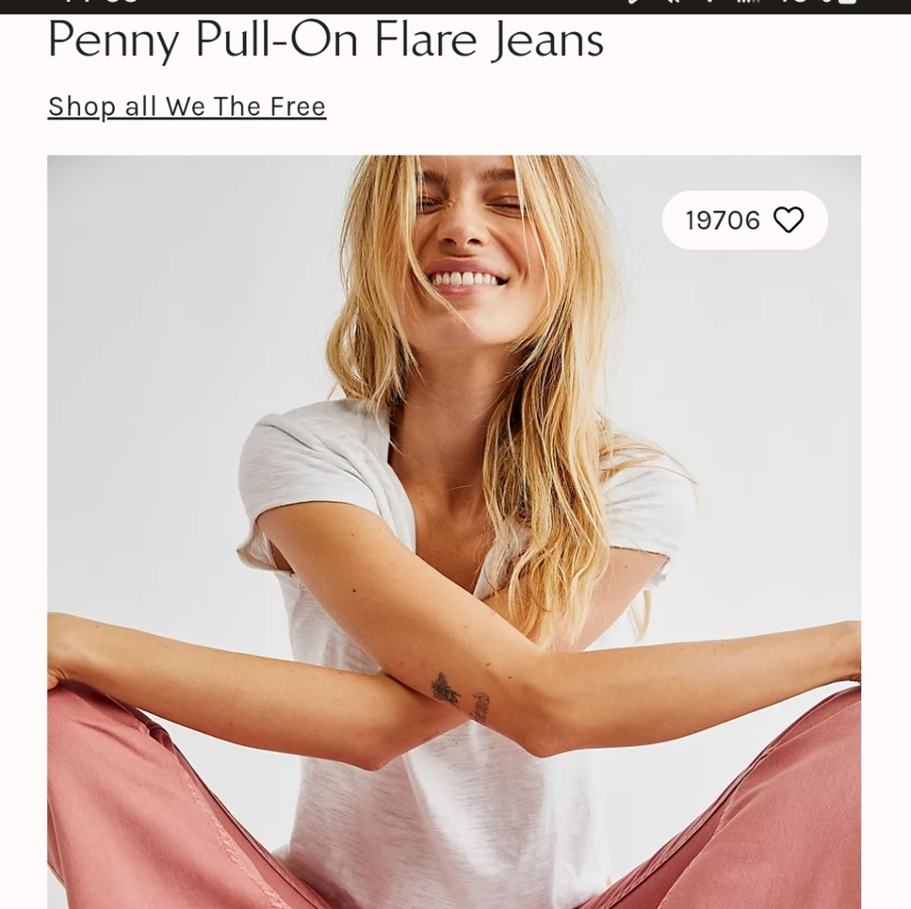 Free People Penny Pull On Flare Jeans